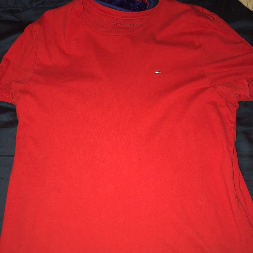 Tommy Hilfiger red t-shirt.